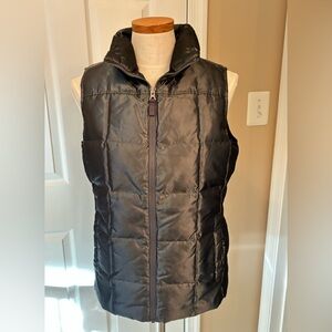 Eddie Bauer smoky metallic gray Puffer Vest
